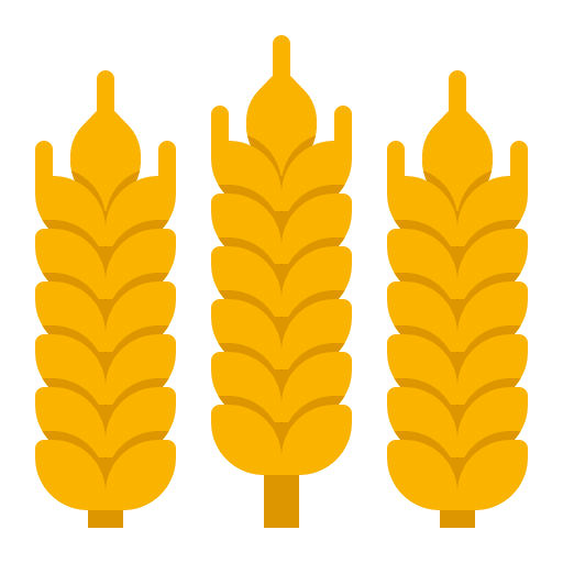 Wheat seed sprout farm icon