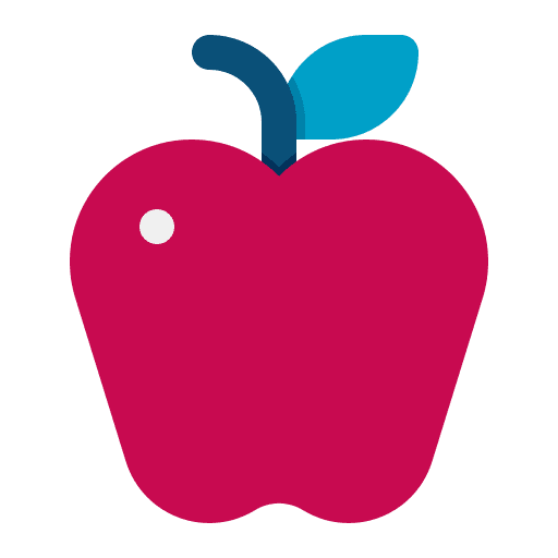 Apple organic vegetarian apple icon
