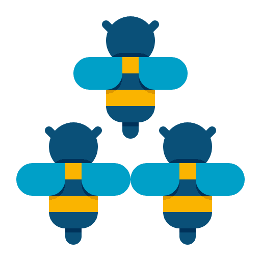 Bee bee pollen honey icon