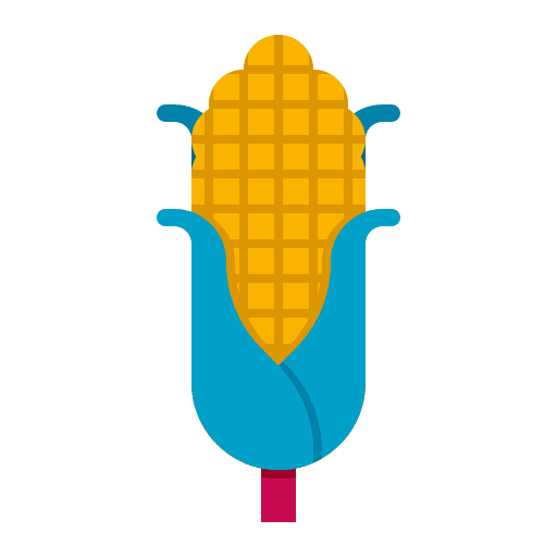 Corn vegetable cob food icon