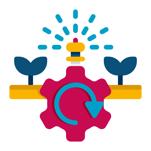 Irrigation system farming and gardening farm agriculture icon