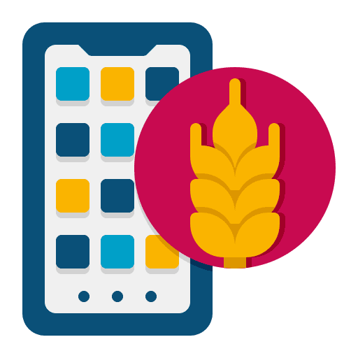 App mobile phone app farming and gardening icon