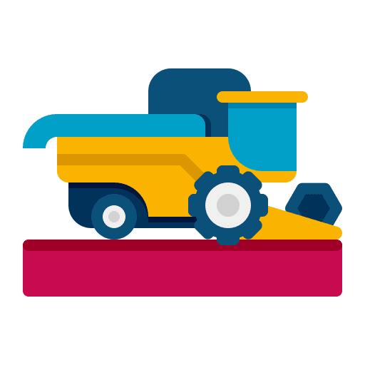 Combine harvester combine harvester transportation heavy vehicle icon