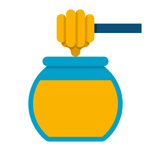Honey honey jar honey honey dipper icon