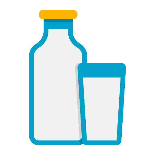 Milk food and restaurant bottle food icon