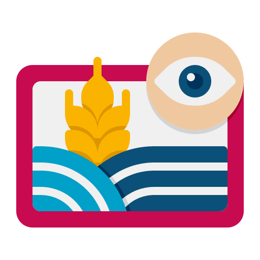 Monitoring surveillance smart farm system icon