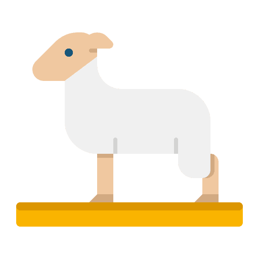 Sheep animal kingdom wildlife fauna icon