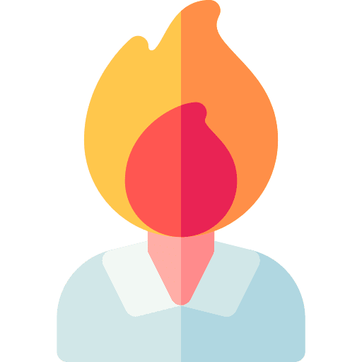 Burnout flame burning burnout icon
