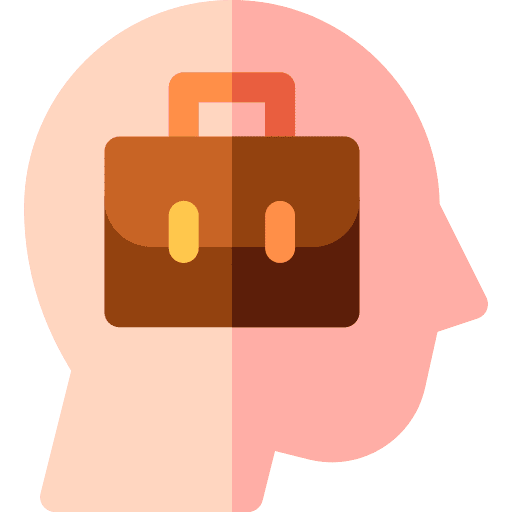 Mind professional mindset professions and jobs icon Mind professional mindset professions and jobs icon