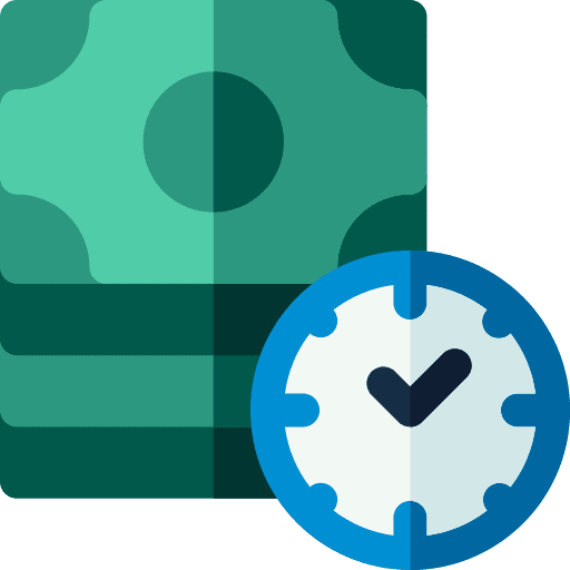 Money time and date profession exchange icon Money time and date profession exchange icon