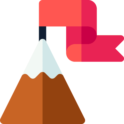 Mountain target sports and competition objective icon Mountain target sports and competition objective icon