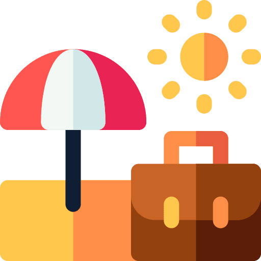 Vacation holiday sun umbrella vacation icon Vacation holiday sun umbrella vacation icon