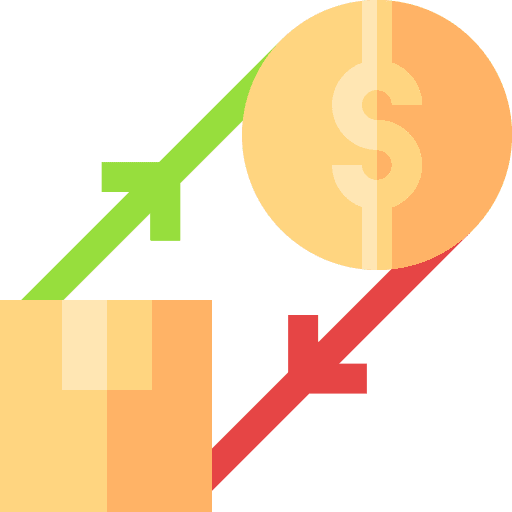 Exchange dollar shipping and delivery replacement icon Exchange dollar shipping and delivery replacement icon