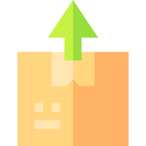 Export up arrow parcel shipping icon Export up arrow parcel shipping icon