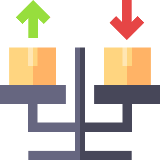 Balance balance trade shipping and delivery icon Balance balance trade shipping and delivery icon