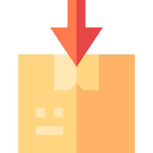 Import parcel import shipping and delivery icon Import parcel import shipping and delivery icon