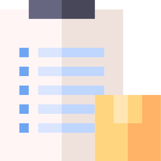 List order parcel list icon List order parcel list icon