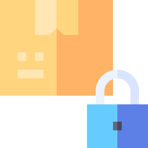 Lock shipping lock insurance icon Lock shipping lock insurance icon