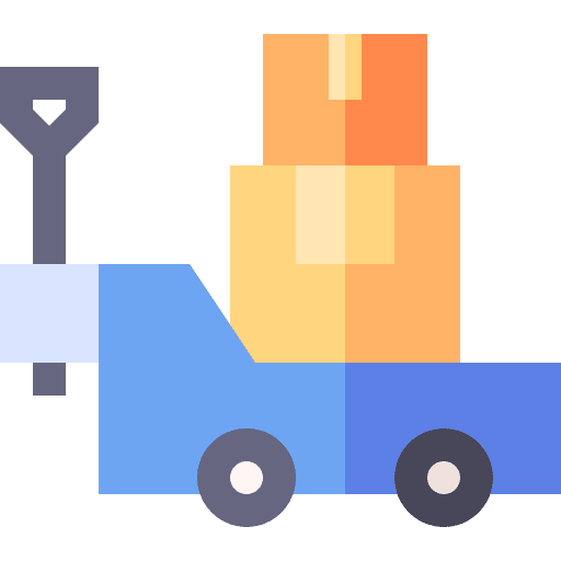 Trolley shipping and delivery package trolley icon Trolley shipping and delivery package trolley icon