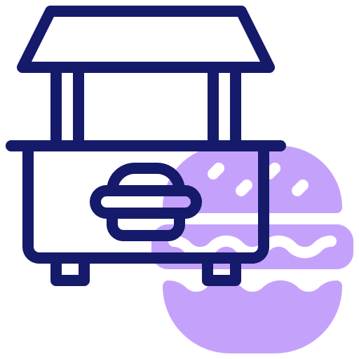 Food stall food and restaurant food stand food stall icon