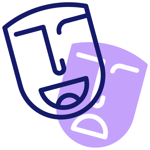 Mask theater entertainment theater masks icon