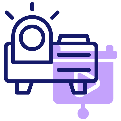 Projector video electronics projector device icon