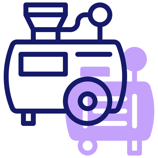 Air compressor industry mechanical electronics icon