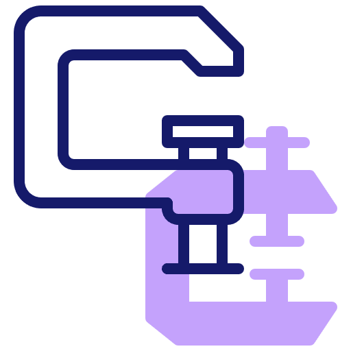 Clamps carpentry clamp screw icon