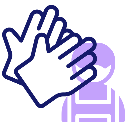 Gloves security tool worker icon Gloves security tool worker icon