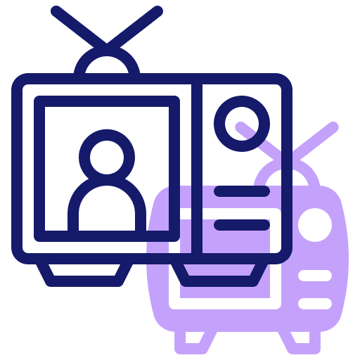 Tv monitor electronics tv monitor television icon
