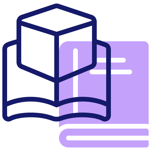 Book study 3d model book icon