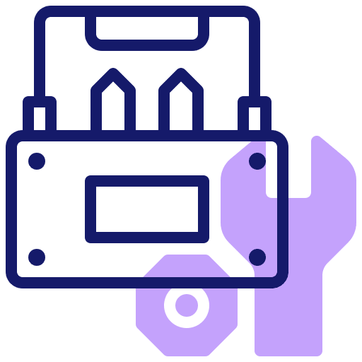Tool box handcraft work construction and tools icon Tool box handcraft work construction and tools icon