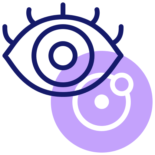 Eye insight vision monitoring icon Eye insight vision monitoring icon