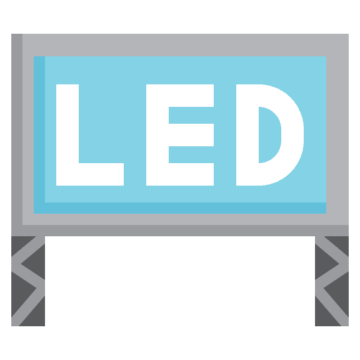 Led publicity advertisement advertising icon