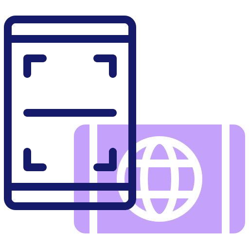 Mobile phones electronics augmented reality scanner icon Mobile phones electronics augmented reality scanner icon