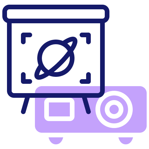 Projector electronics device screen icon Projector electronics device screen icon
