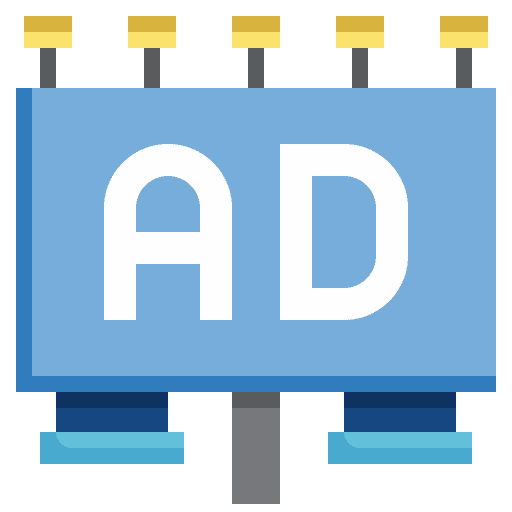 Billboard promotion advertising ads icon