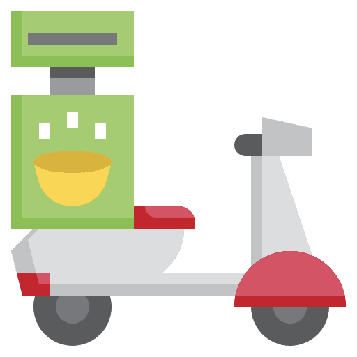 Motorcycle scooter megaphone advertisement icon Motorcycle scooter megaphone advertisement icon