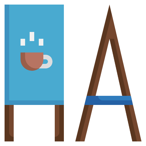 Sign sign stand advertisement icon Sign sign stand advertisement icon