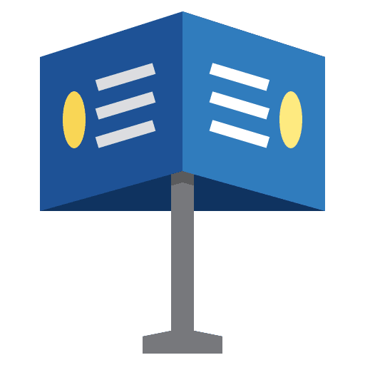 Signboard advertisement signaling signboard icon Signboard advertisement signaling signboard icon