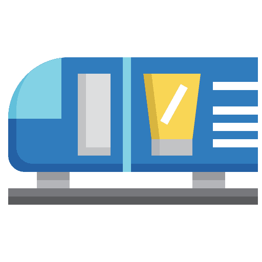 Train train advertising station icon Train train advertising station icon
