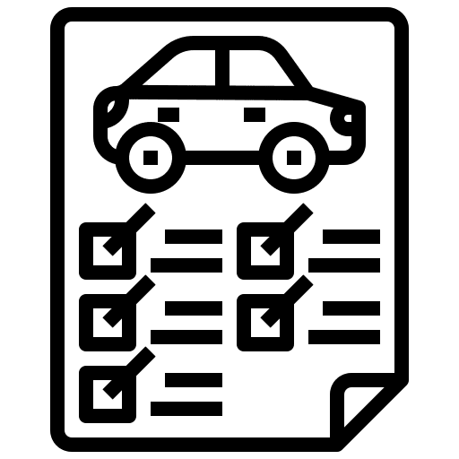Full service transportation check mark verification icon Full service transportation check mark verification icon