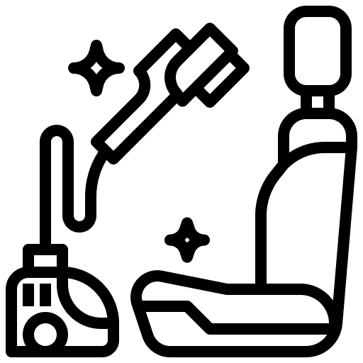 Vacuum automobile car parts seat icon