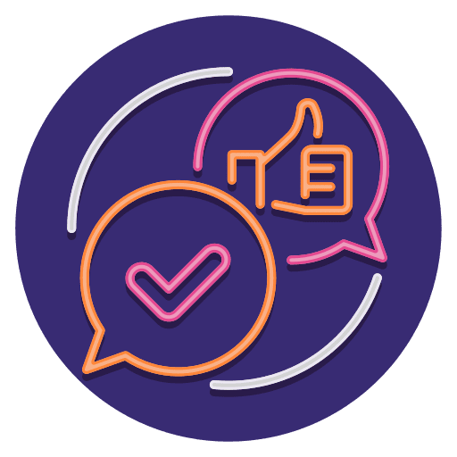 Testimonials rating rate customer icon