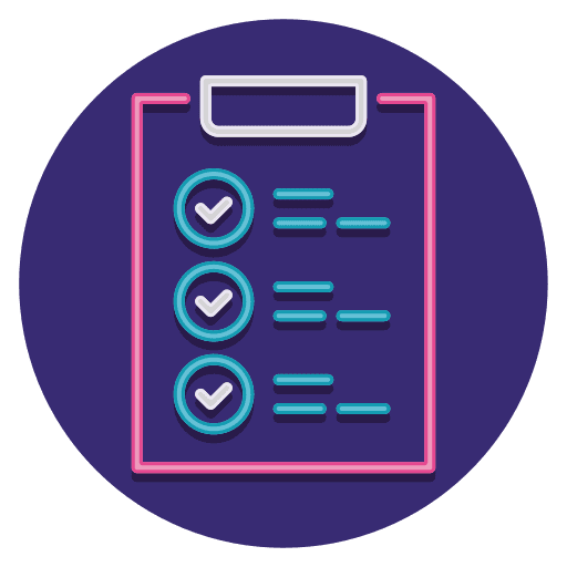 Check list criteria pencil syllabus icon