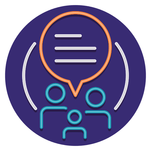 Customer feedback opinion people group icon