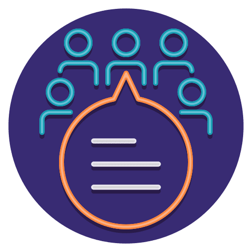 Feedback seo and web feedback comment icon