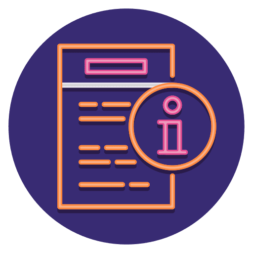 Info clipboard pencil consent icon