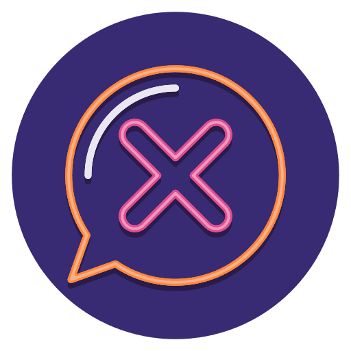 Negative sign review bad negative icon
