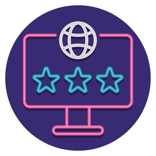 Rating interface seo and web good feedback icon